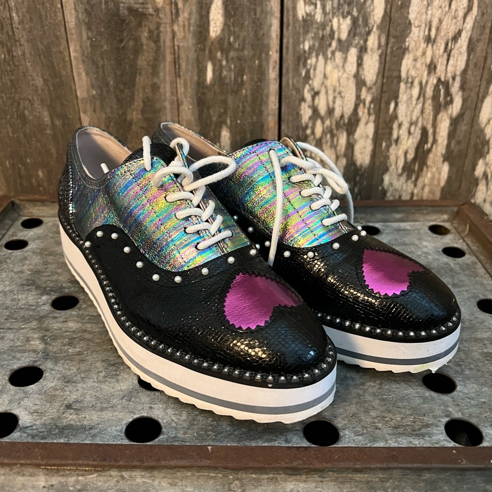 Betsy Johnson Platform Oxford Shoes 7.5